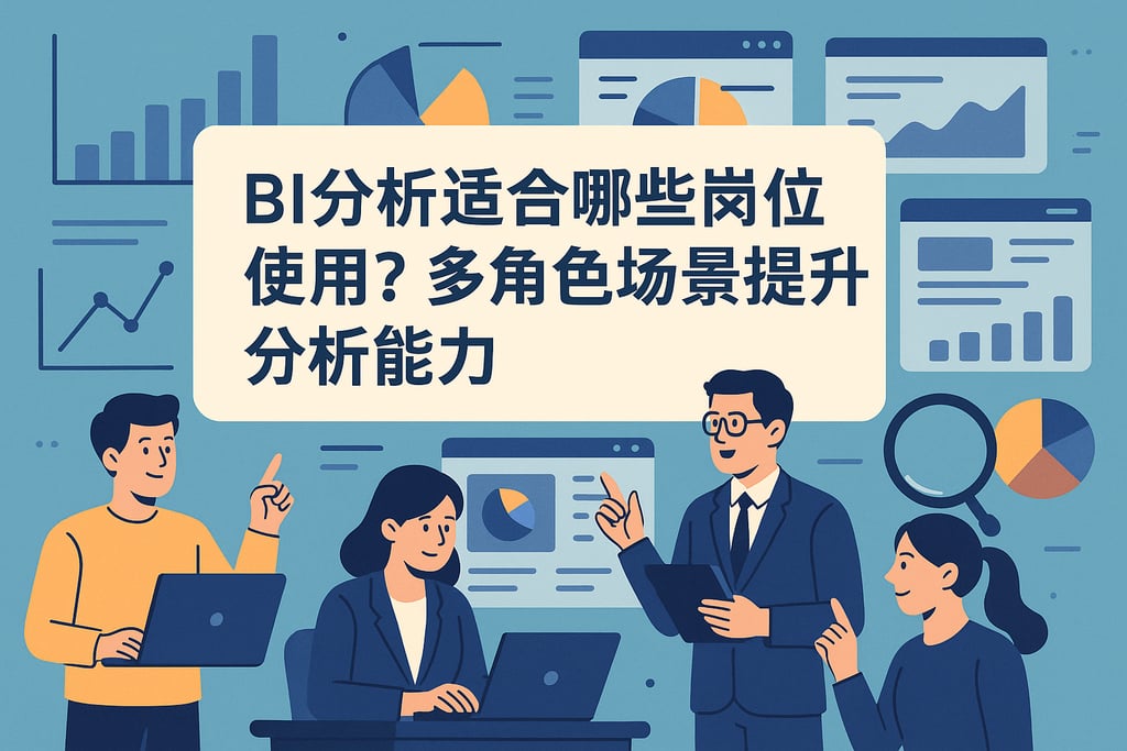 BI分析适合哪些岗位使用？多角色场景提升分析能力"